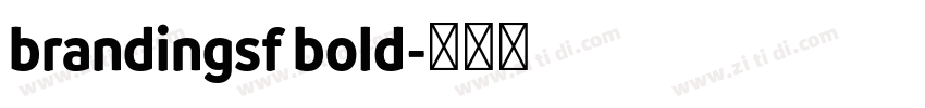 brandingsf bold字体转换